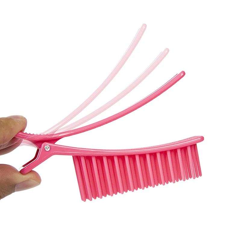 Professional Hair Grip Clamps Salon Hair Section Cutting Clips Comb Barber Dyeing Perm Hair Pins Home DIY Barrette Hair Styling