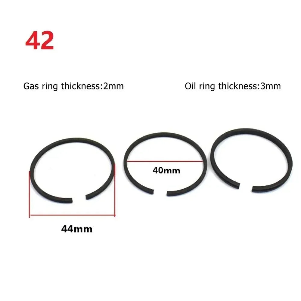 3pcs Piston Rings Set for Air Compressor | Pneumatic Cylinder Replacement Kit detail view