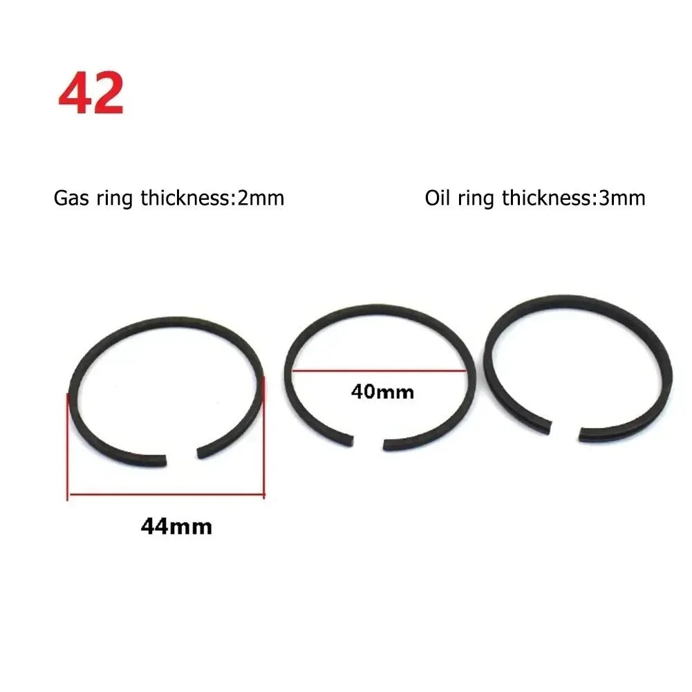 3pcs Piston Rings Set for Air Compressor | Pneumatic Cylinder Replacement Kit detail view