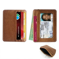 Thin PU Leather Mini Wallet | Slim Bank Credit Card Holder for Men