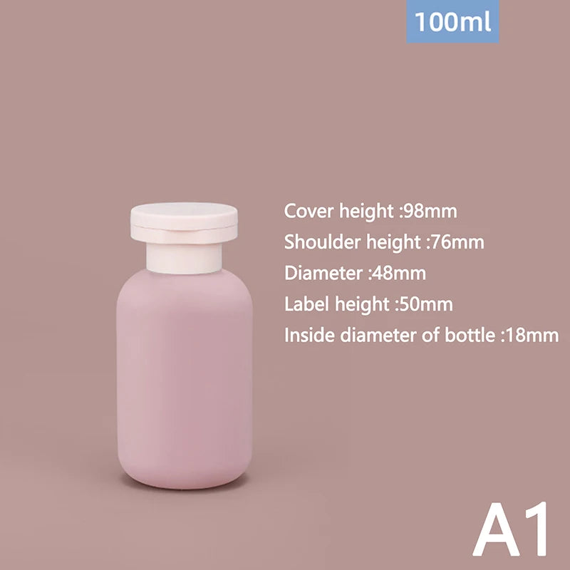 100ML-300ML PE Plastic Shampoo Shower Gel Foaming Soap Dispensers Refillable Bottles Fli detail view