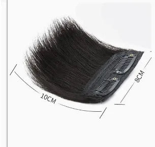Side Hairpiece for Women | Short Wavy Synthetic Clip-In Extension additional angle