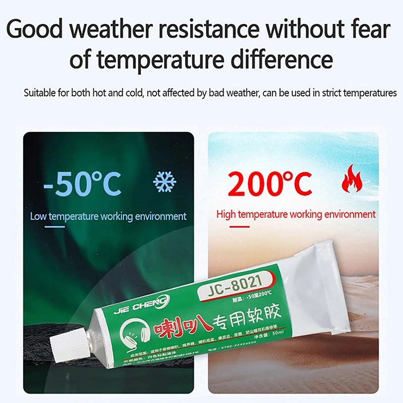 50ML Speaker Repair Glue | Professional Adhesive for Paper Cone, Edge, and Dust Bondin close-up view