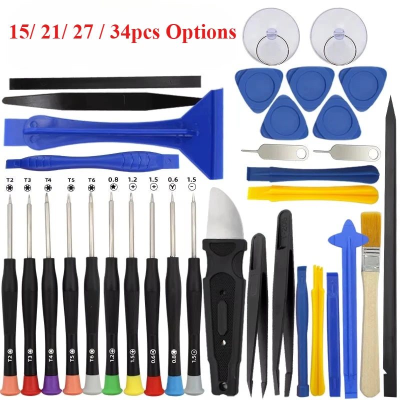 34 in 1 Precision Screwdriver Repair Tool Set | Mobile Phone Tablet Laptop Electronics Disassembly K