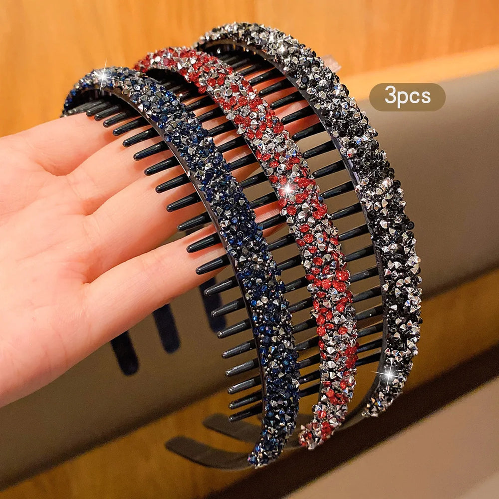 2 Red Hair Clips with Teeth Anti-Slip Daily Hair Accessories alternate view