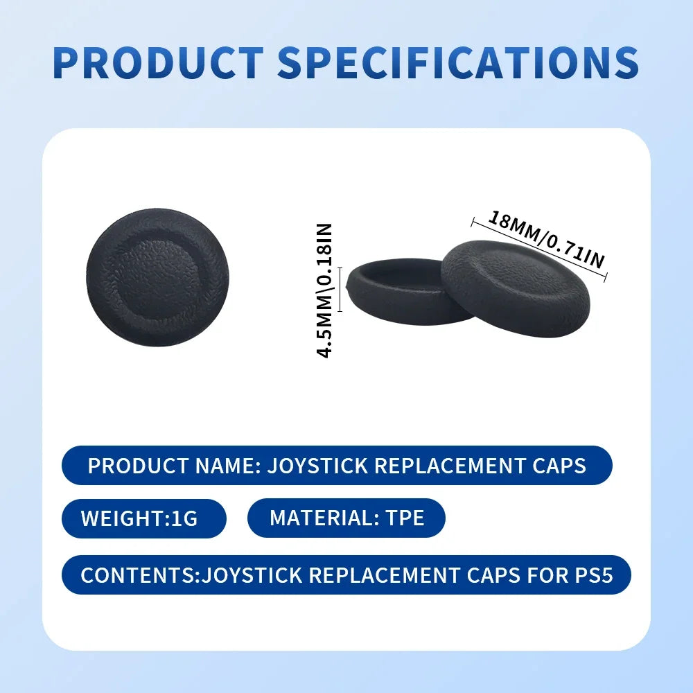 Plastic Non-slip Thumb Grip Caps | Wearproof Joystick Covers for PS4 PS5 Controller additional angle