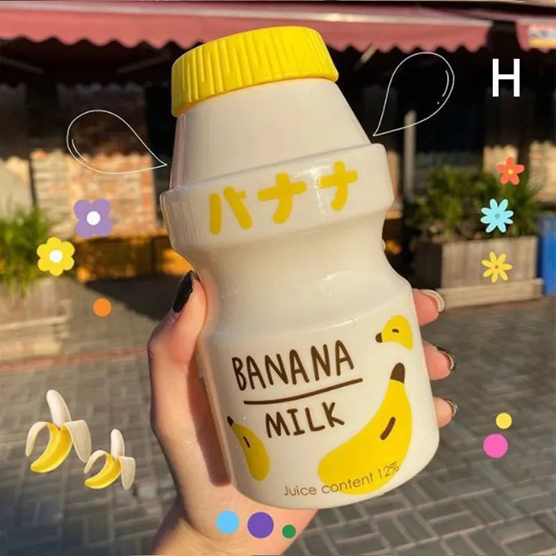 480ml Plastic Cute Yogurt Water Bottle Tour Drinking Bottle Yakult Shape Kawaii Milk Car detail view