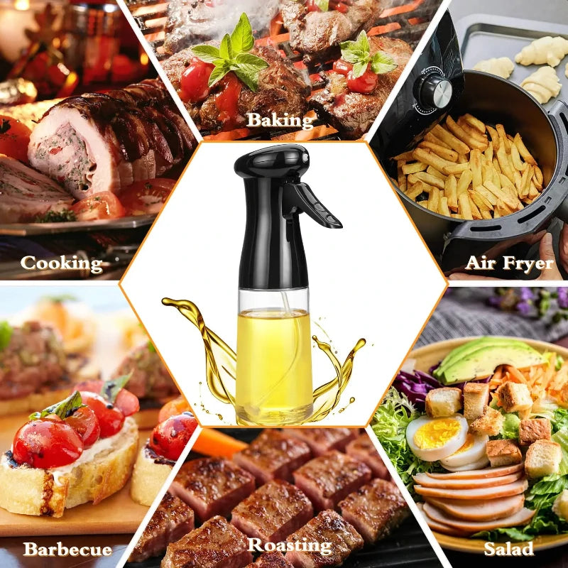 Oil Spray Bottle for Cooking | Kitchen Olive Oil Sprayer for BBQ Baking and Vinegar additional angle