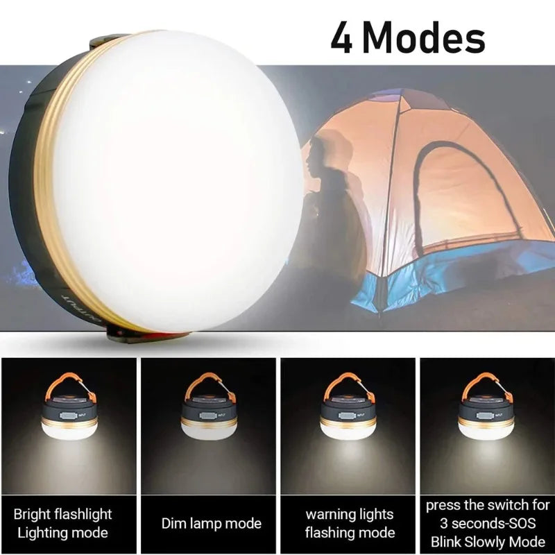 Rechargeable Camping Lantern 1200mAh | Portable LED Tent Light for Outdoor Hiking alternate view