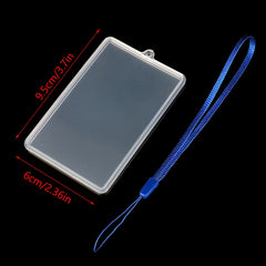 Waterproof Transparent Card Cover | Bus Pass ID Holder with Lanyard detail view
