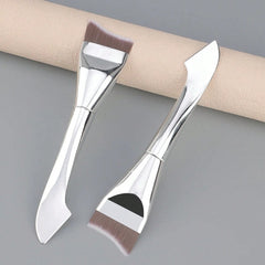 Upgraded Crescent Design Foundation Makeup Brush Ultra-thin Smooth Application Liquid Mask Spatula M