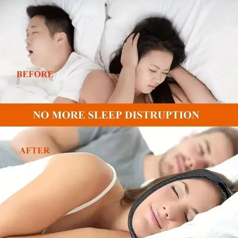 Anti-snoring Chin Strap | Open Mouth Corrector for Better Sleep close-up view