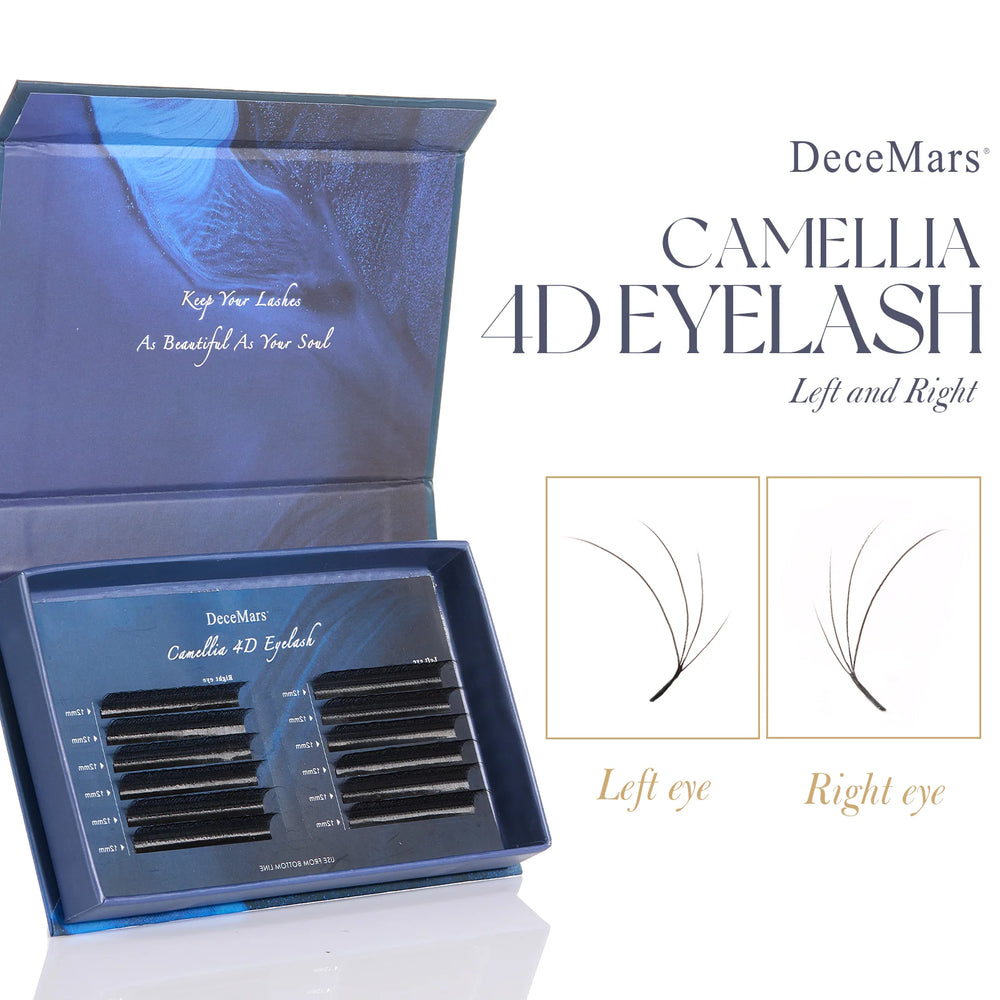 DeceMars Camellia YY Eyelash Extensions | 3D to 6D Flying Eyelash Kit detail view