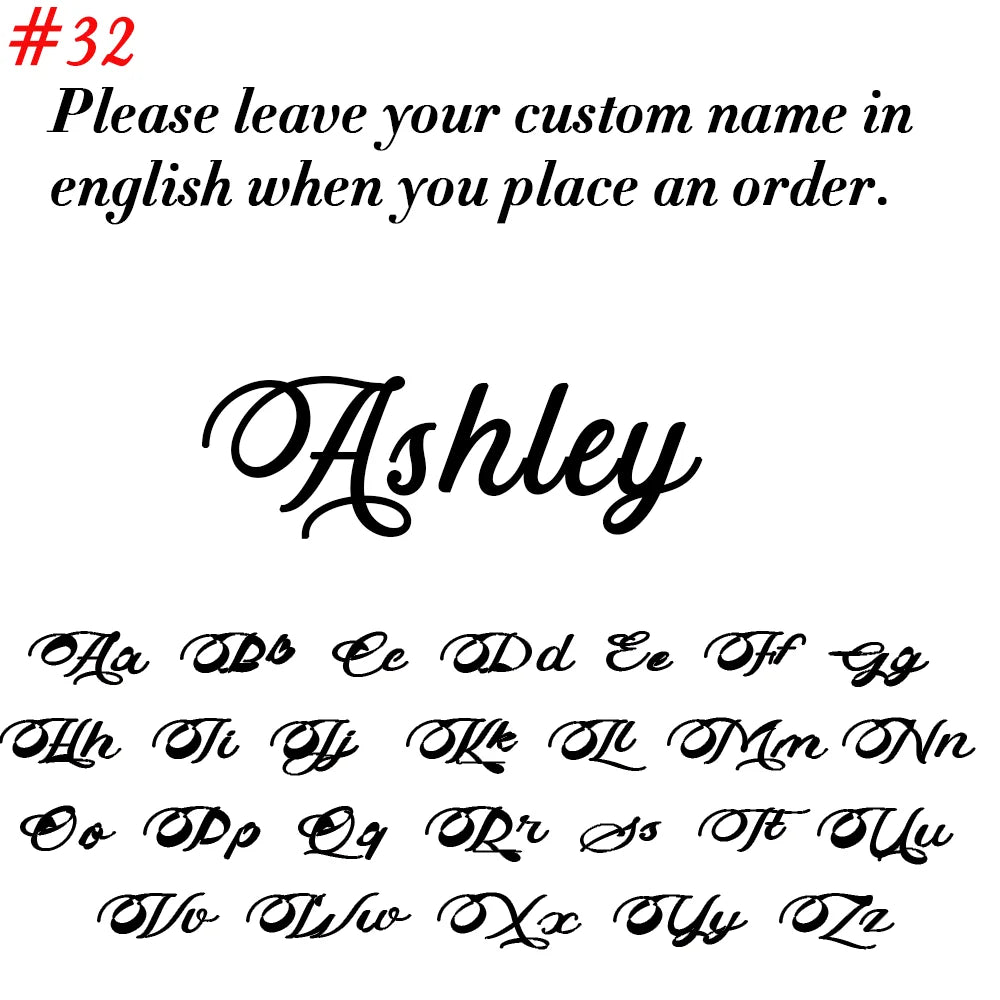 Custom Name Necklace for Women Personalised Cursive Letter Pendant Stainless Steel Jewel detail view