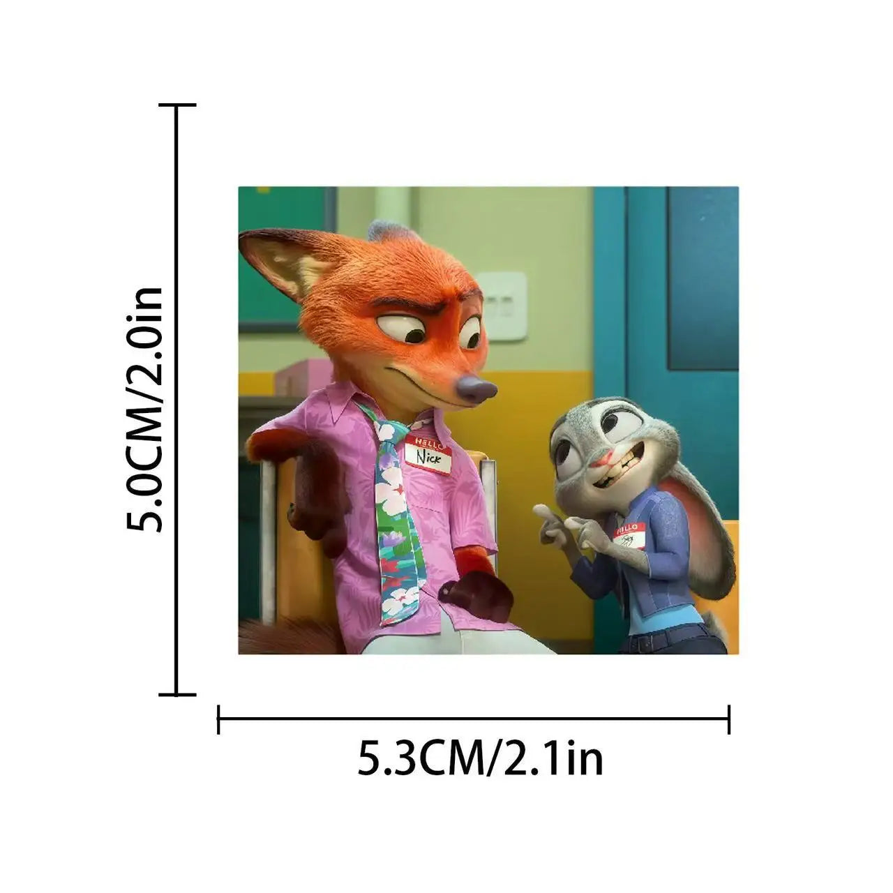 50pcs Disney Cartoon Movie Zootopia2 Stickers Cute Anime Graffiti Decals for Kids Toy alternate view