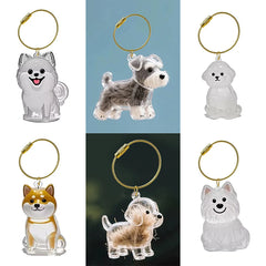 Clear Puppy Hair Memorial Keepsake Capsule Pet's Dog Fur Container DIY Pendant Keycha alternate view