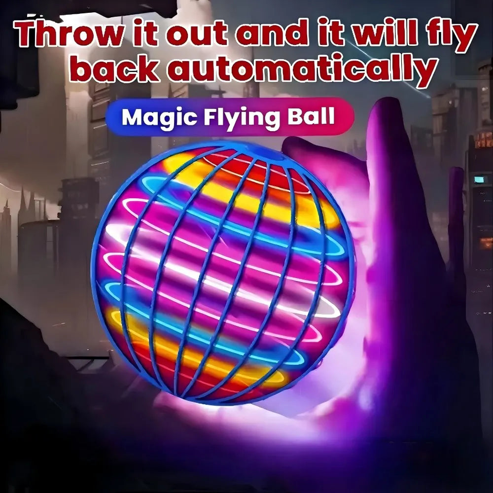 Magic Flying Ball Mini Toy Automatic Obstacle Avoidance UFO Boomerang Spinner Ball Toys for Adults K