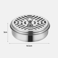 Mosquito Coil Tray Portable Holder Hotel Insect Repellent Rack With Cover Summer Anti- close-up view
