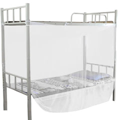Mosquito Net for Bed Full Queen Size | 4 Corner Post Canopy Netting White detail view