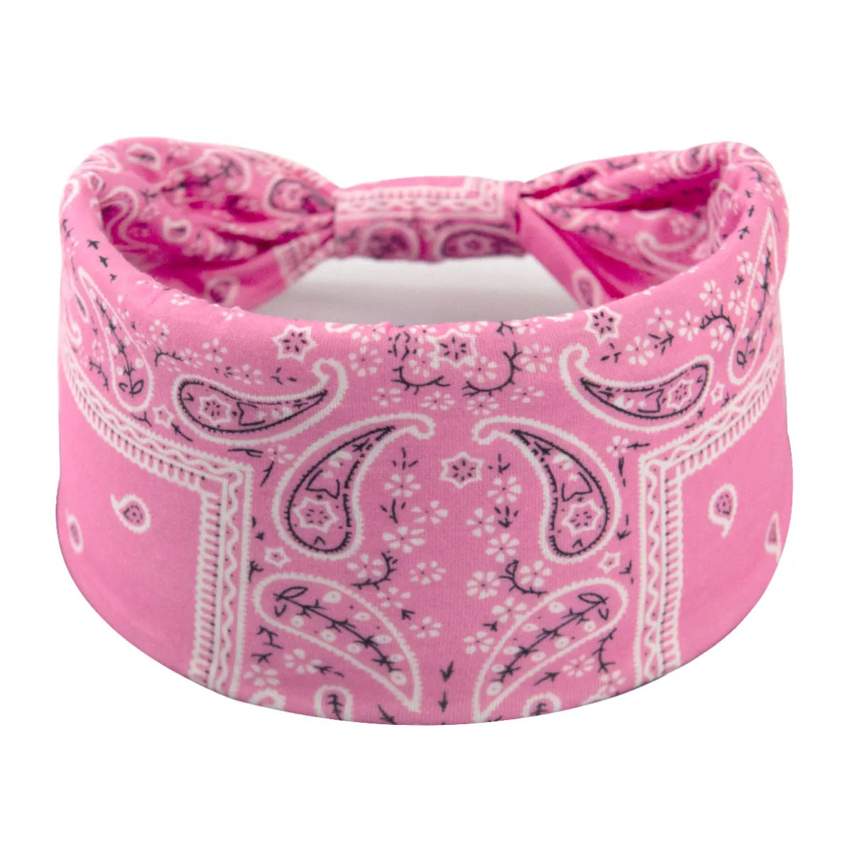 Bohemian Soft Twist Knotted Wide Edge Headband Women Sports Soft Yoga Turban Bandana lifestyle view