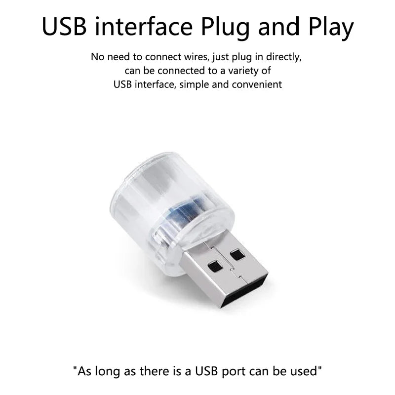 USB Mini RGB Night Light | LED Ambient Decorative Lamp for Bedroom, Car, Office lifestyle view