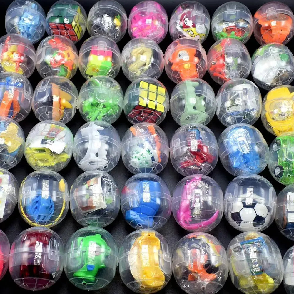 6pcs Gacha Mixed Doll Toy Ball Transparent Capsule Surprise Egg Model Puppets Toys fo lifestyle view