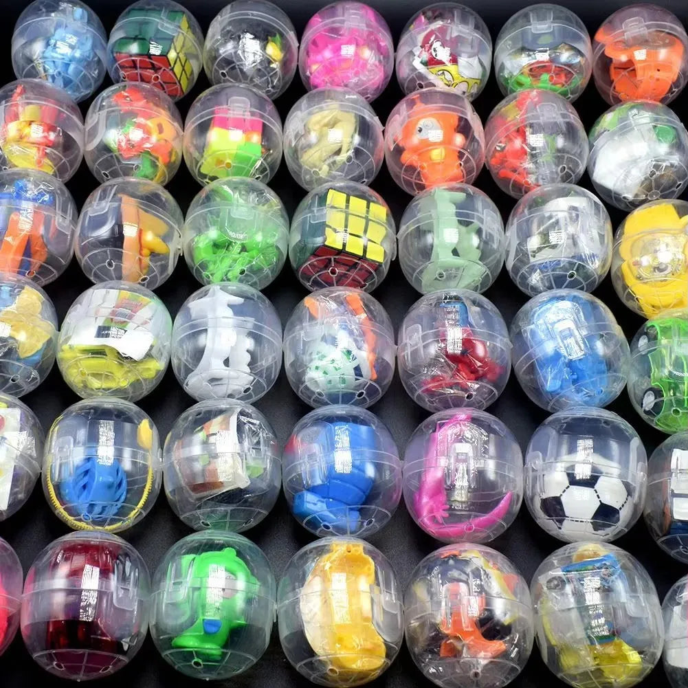 6pcs Gacha Mixed Doll Toy Ball Transparent Capsule Surprise Egg Model Puppets Toys fo lifestyle view
