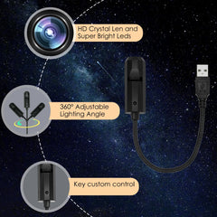 LED Starry Sky Projection Night Light | Three-Color Moon Atmosphere Lamp detail view