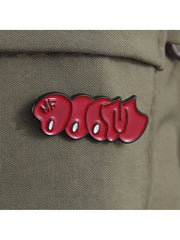 "Doom"" Graffiti Enamel Brooch Pin - Trendy Accessory for Clothes, Bags & Hats - Durable & Stylish Unisex Gift"