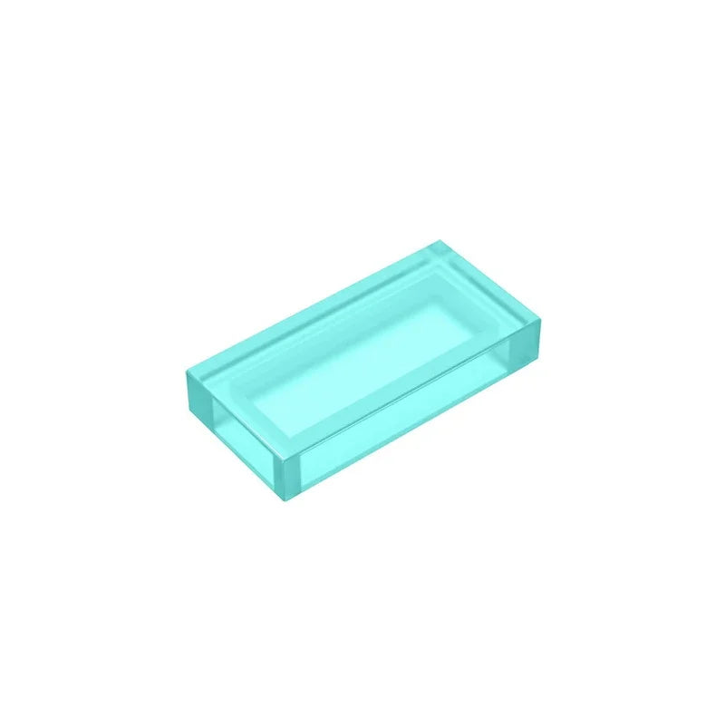 Gobricks GDS-566 Tile 1 x 2 with Groove | Compatible Building Block additional angle