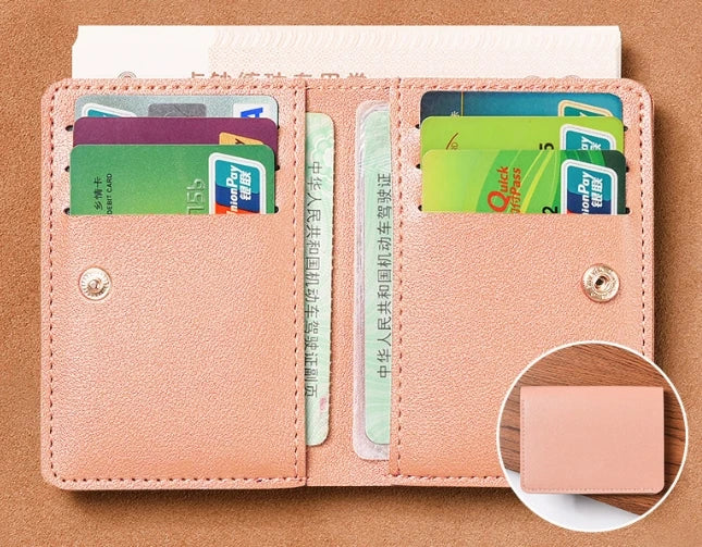 Classic PU Leather Slim Wallet | Unisex Card Holder and Coin Purse alternate view