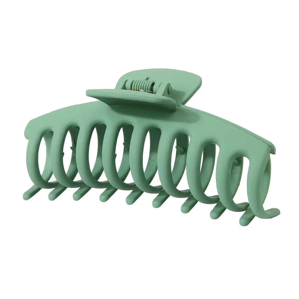 Korean Solid Large Hair Claws Elegant Frosted Acrylic Hair Clips Hairpins Barrettes Headwear for Women Girls Hair Accessories