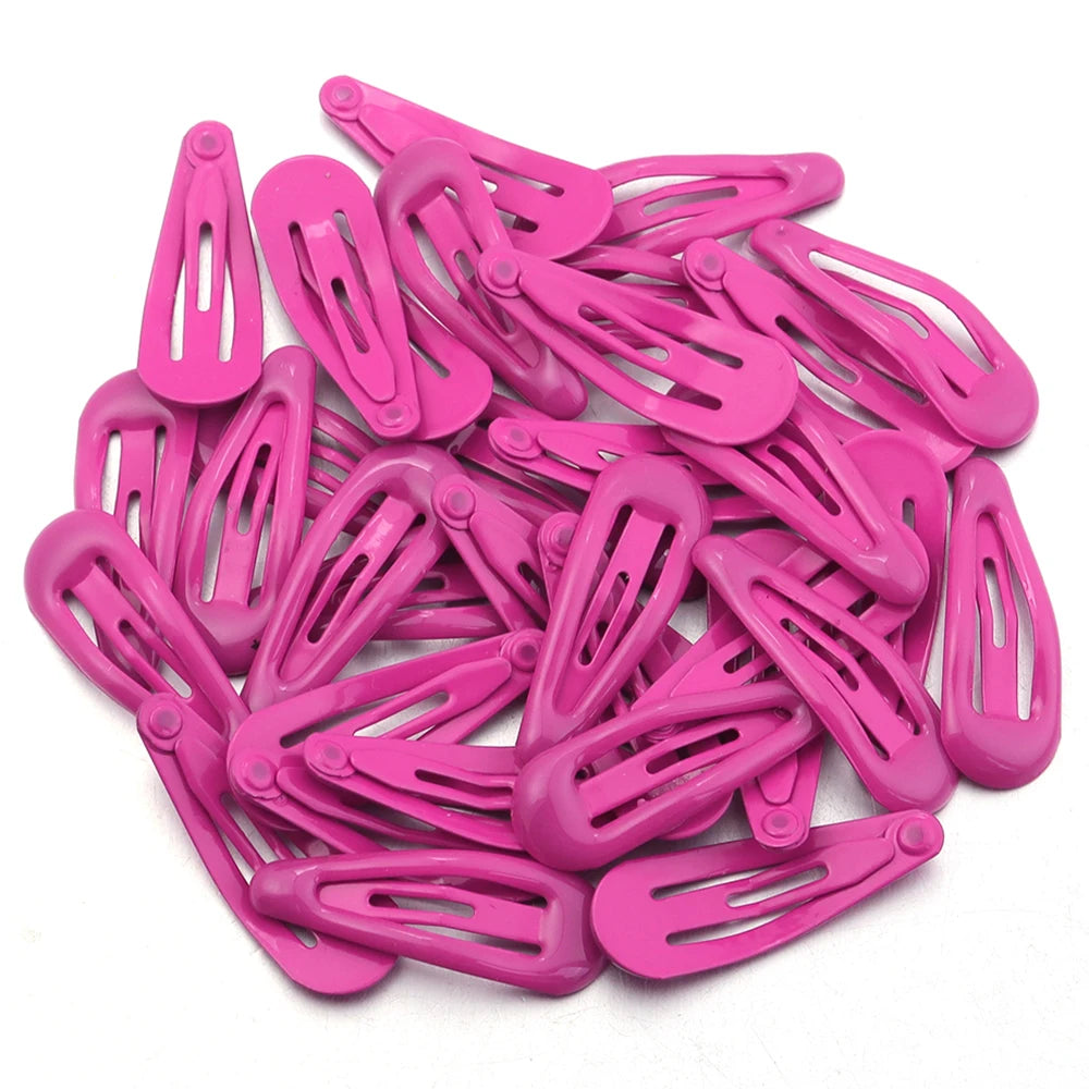 30pcs/lot Colorful BB Hair Clips Y2K Cute Mini Metal Hair Pins Clips Snap Barrettes For Girls Headdress Hair Accessories