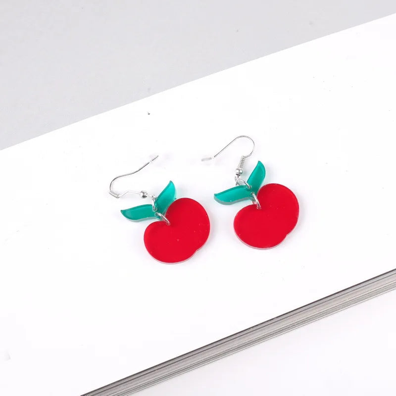 Food Drop Earrings Hamburger Pizza Chicken Leg Candy Bottle Resin