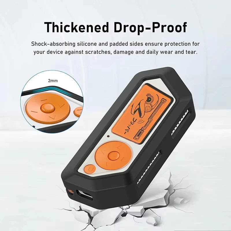 Flipper Zero Protective Case | Silicone Full-Cover Shell close-up view