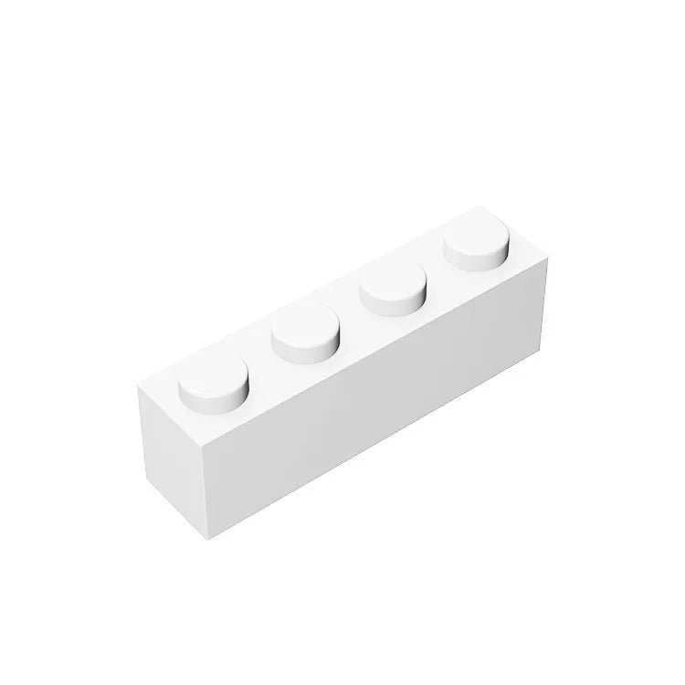 Gobricks GDS-534 Brick 1 x 4 without Bottom Tubes | Compatible Building Block Set lifestyle view