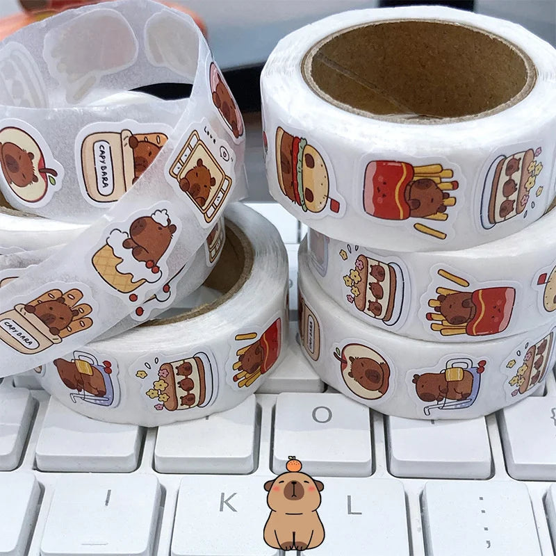 500pcs Cute Kabibara Stickers for Laptops, Skateboards, Guitars & Scrapbooks | DIY Decor detail view