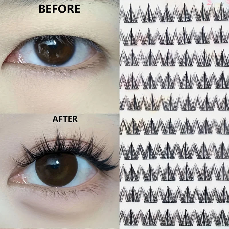 Self-Adhesive Eyelashes | No Glue Needed, C-Curl, Japanese-Korean Beauty Series for E lifestyle view