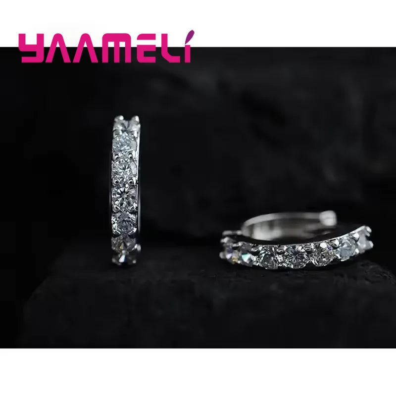 Fast Ship Newest Luxury Romantic Women Jewelry 925 Sterling Silver Plated Rhinestone alternate view