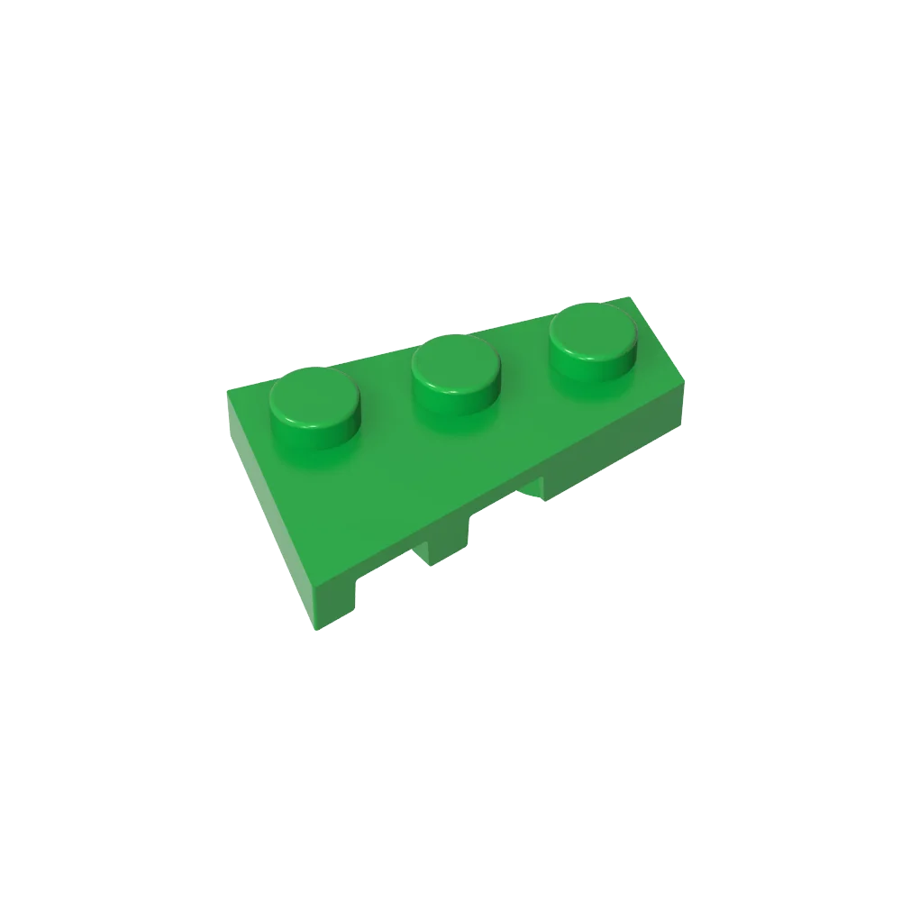 Gobricks GDS-547 Wedge Plate 3 x 2 Right | Compatible Building Block for DIY Creati additional angle