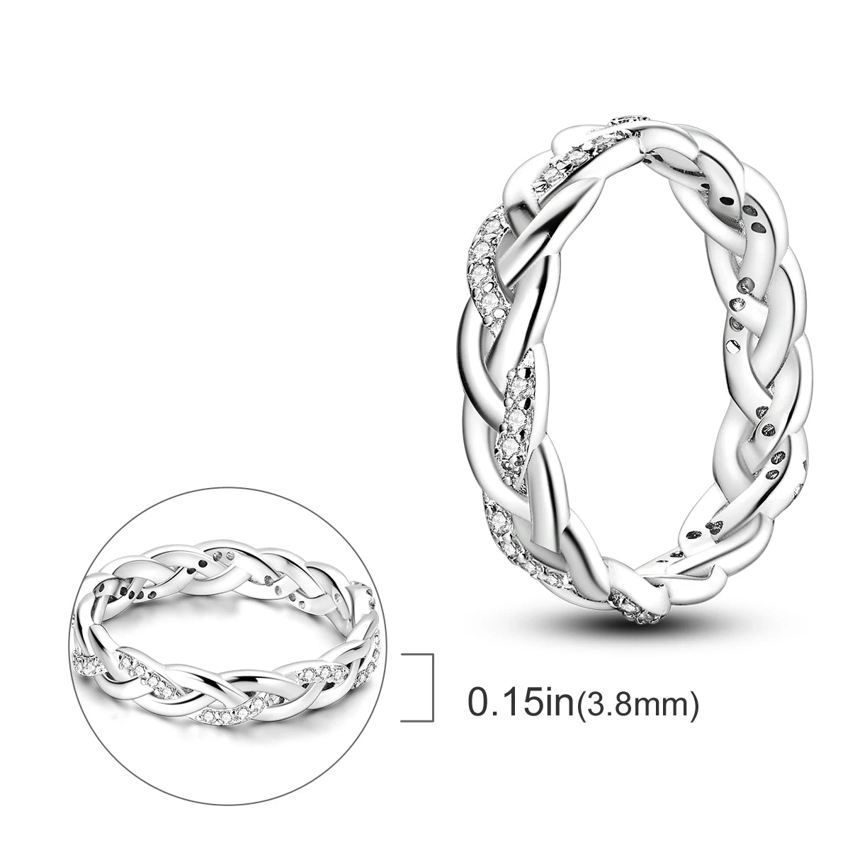 Plated Mystic Star Ring Infinite Love Original Design Zircon Wedding Rings Jewelry Women Gift