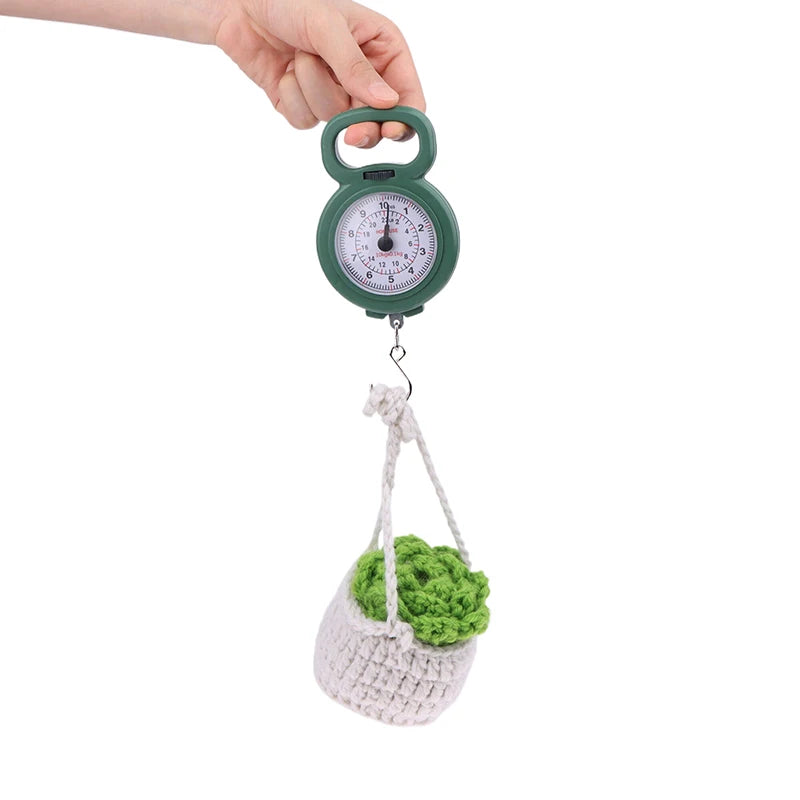 Portable 10kg Spring Hanging Scale | Mini Digital Food and Luggage Scale lifestyle view