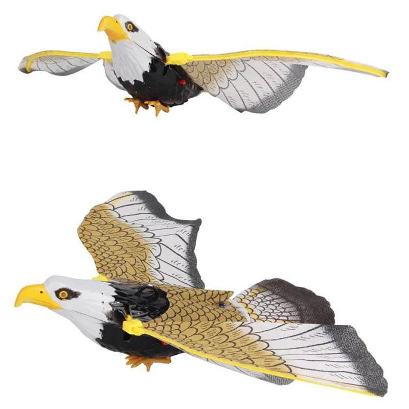 Luminous Hanging Eagle Bird Repellent with Music | Eco-Friendly Flying Bird Scarer for close-up view