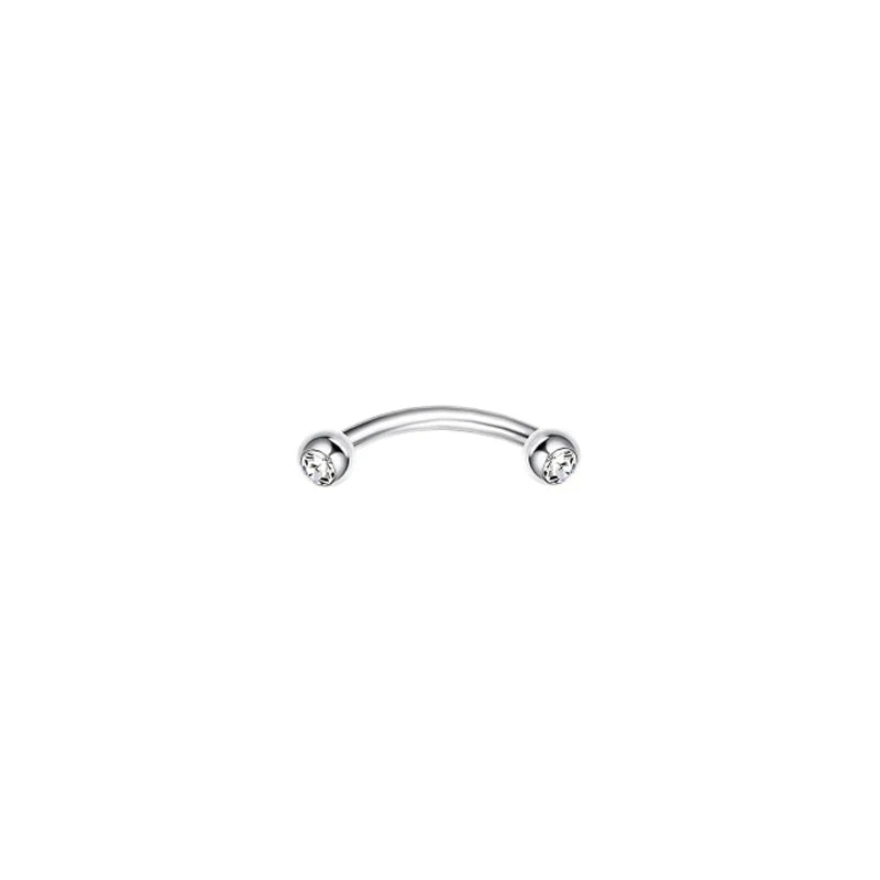 1/11Pcs 16G Eyebrow Rings for Women, Curved Barbell Belly Lip Rings Cartilage Daith E lifestyle view