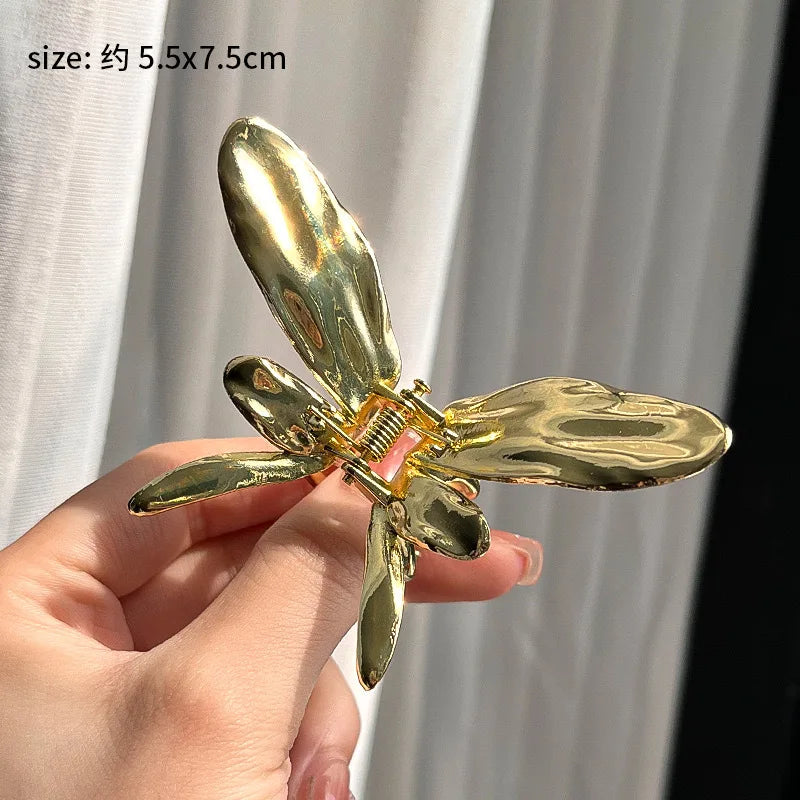Mini Metal Bow Hair Claw Clip Women Summer Headwear