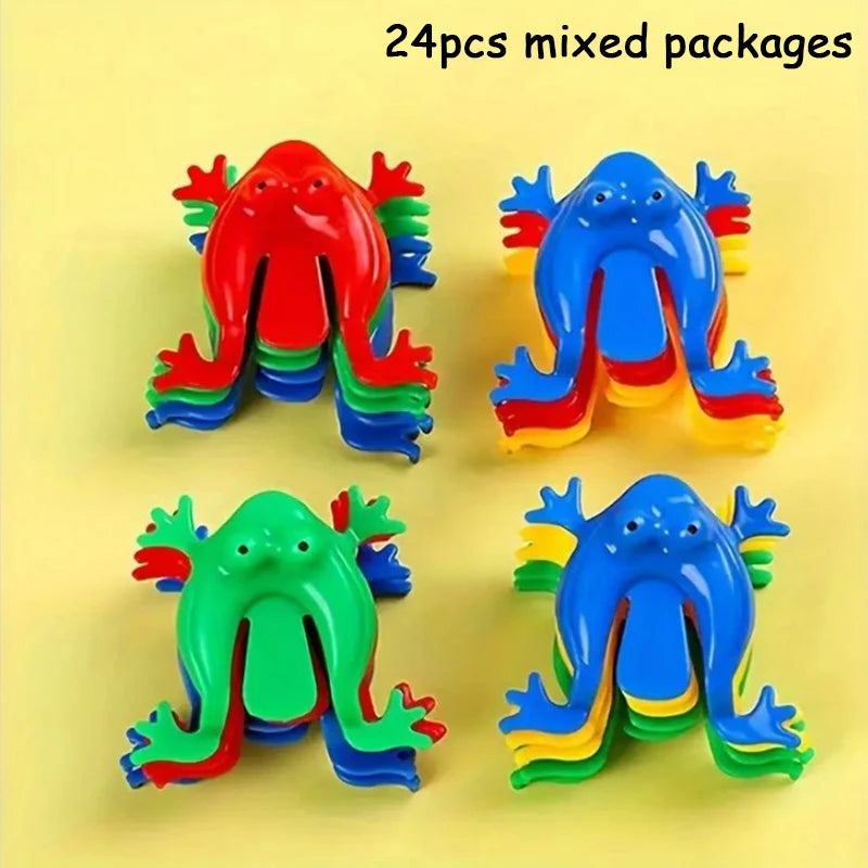 12/24/36pcs Mixed Color Jumping Frog Bounce Fidget Toys Antistress Relieve Family Gam alternate view