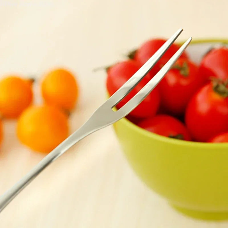 20 Piece Stainless Steel Snail Fork Set | Two Tine Fruit Dessert Fork for Parties lifestyle view