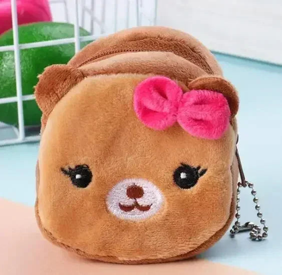 Cartoon Cute Pig Animal Coin Purse | Kawaii Soft Plush Zipper Wallet for Kids alternate view