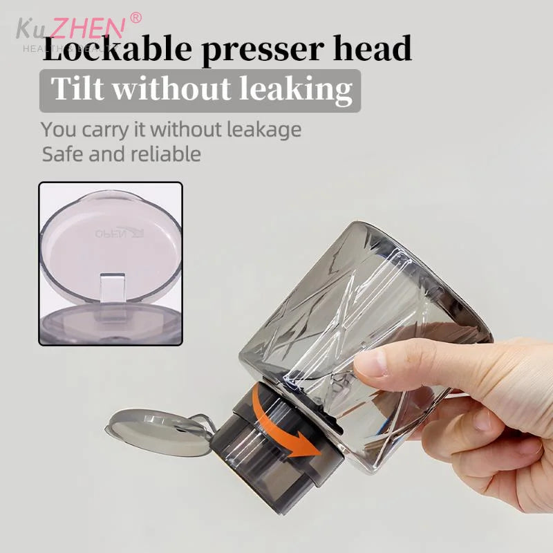 1PCS Refillable Lockable Empty Nail Polish Remover Pump Dispenser Nail Manicure Cleaner detail view