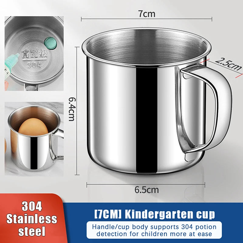 NEW! Stainless Steel Coffee Mug Camping Cup Portable Soup Mug For Travel Home Unbreak lifestyle view